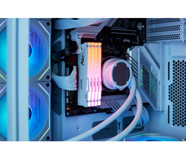 KINGSTON  DDR5 Fury Beast RGB 32GB(1*32GB)/6000 CL36 biała KF560C36BWEA-32 - 1139017 - zdjęcie 7
